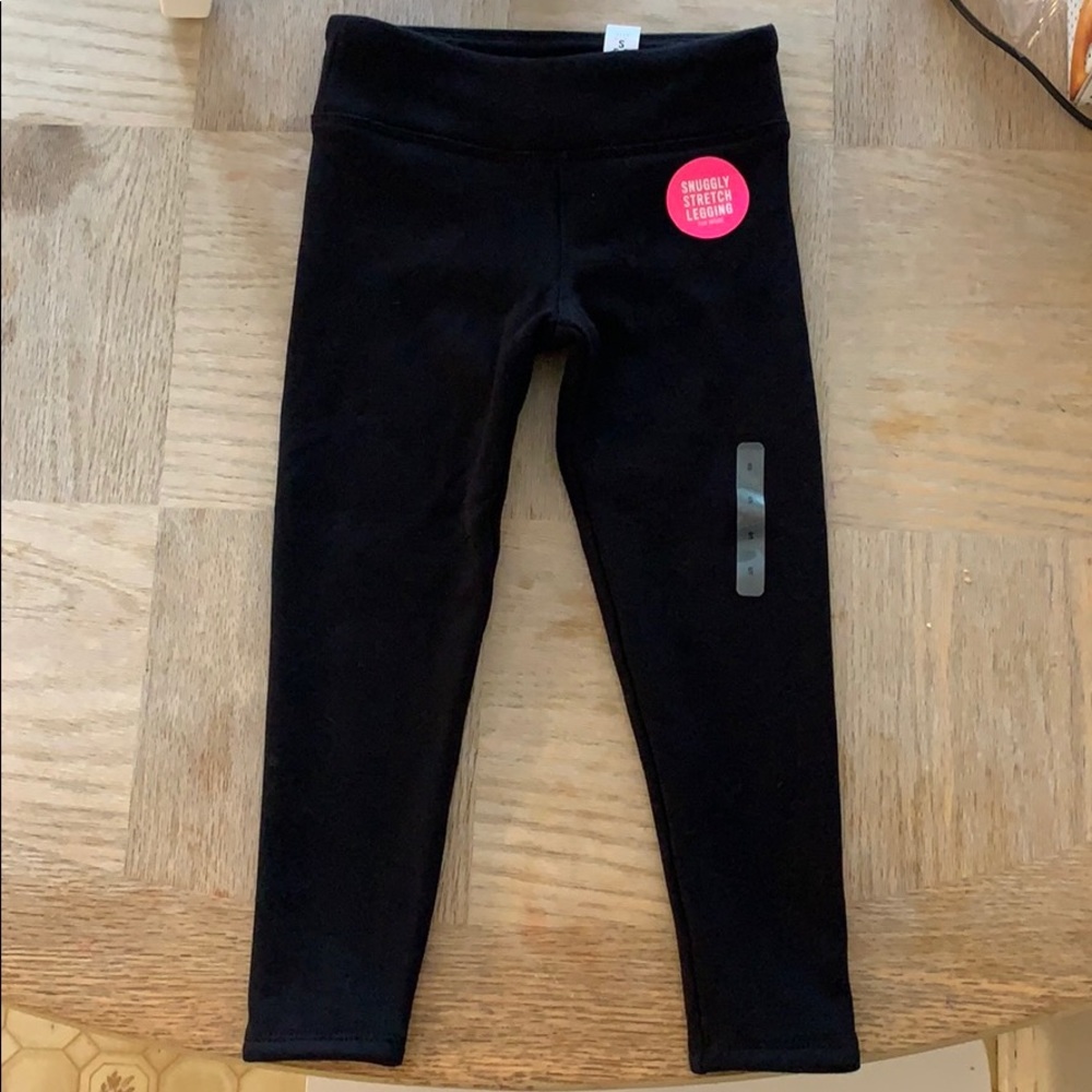 Snuggly stretch legging fur inside